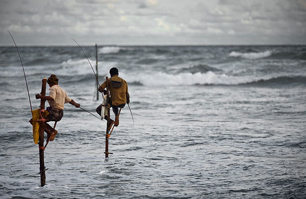 Stilt fishing
