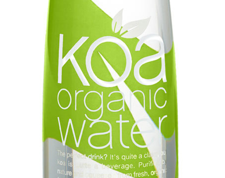 Интересный дизайн упаковки Koa organic-water