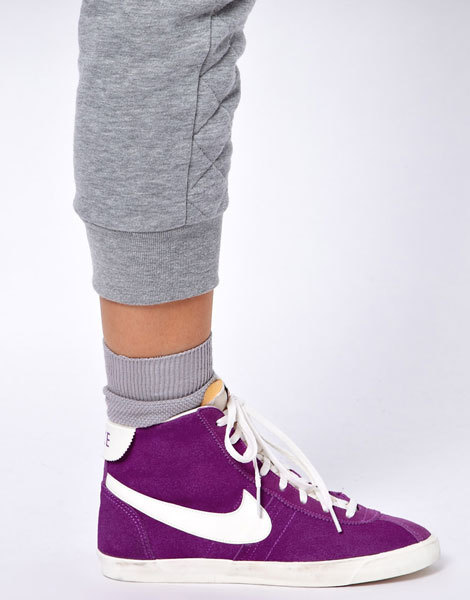 Высокие фиолетовые кроссовки Nike Bruin Lite