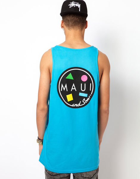 Майка-с-круглым-принтом-и-логотипом-на-спине-Maui-And-Sons