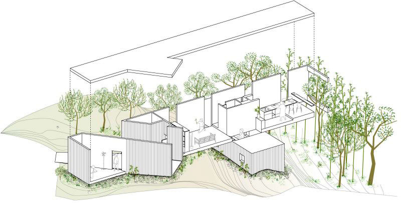 Современный японский дом план-схема (4)