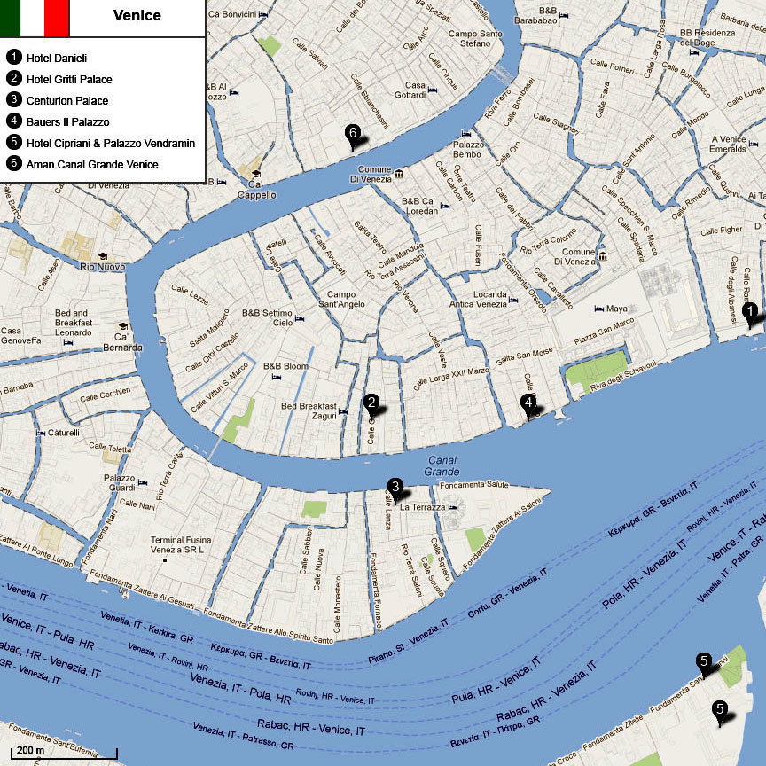 карта Венеции