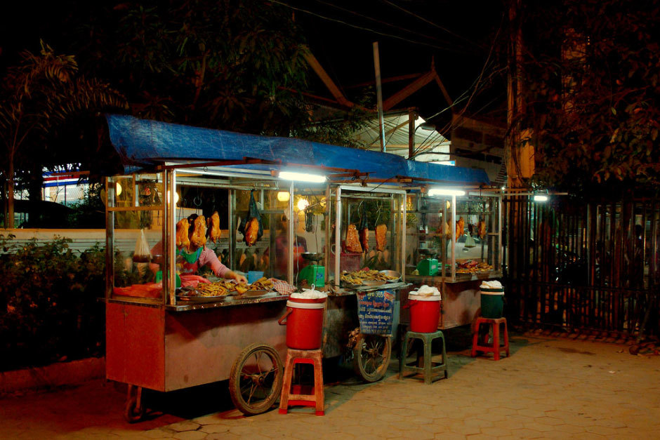 Siem Reap, уличное кафе