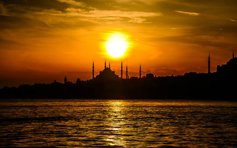 Закат в Стамбуле