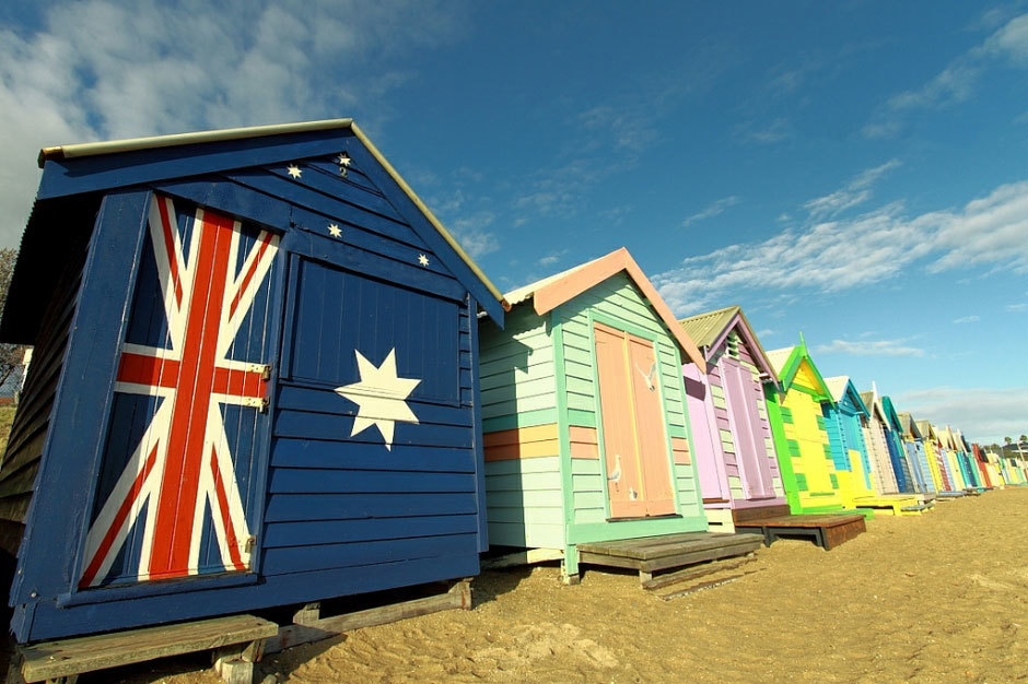 пляжные австралийские домики