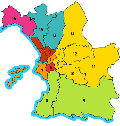 муниципальные округи Марселя