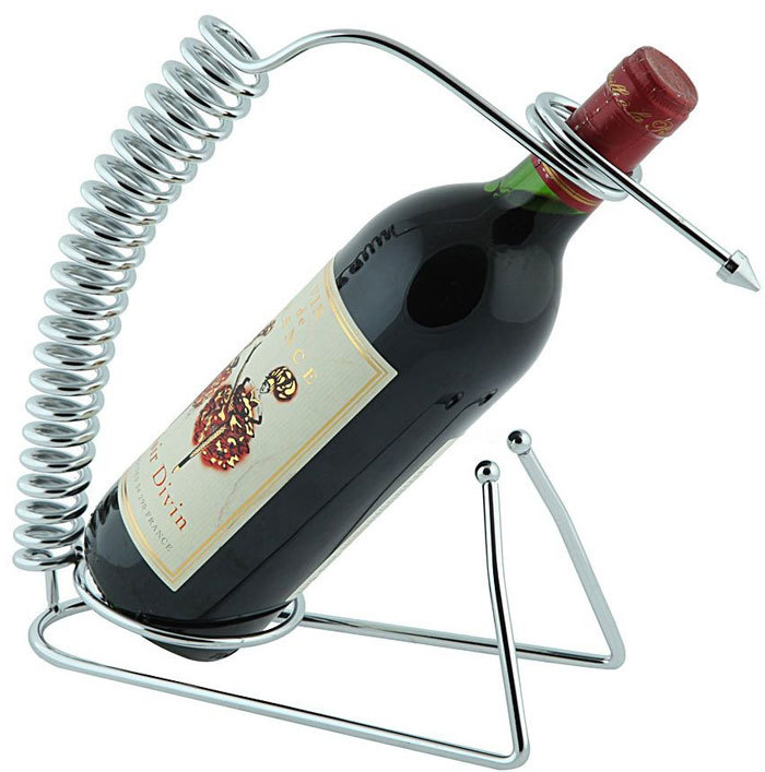 стильная подставка-спираль для вина