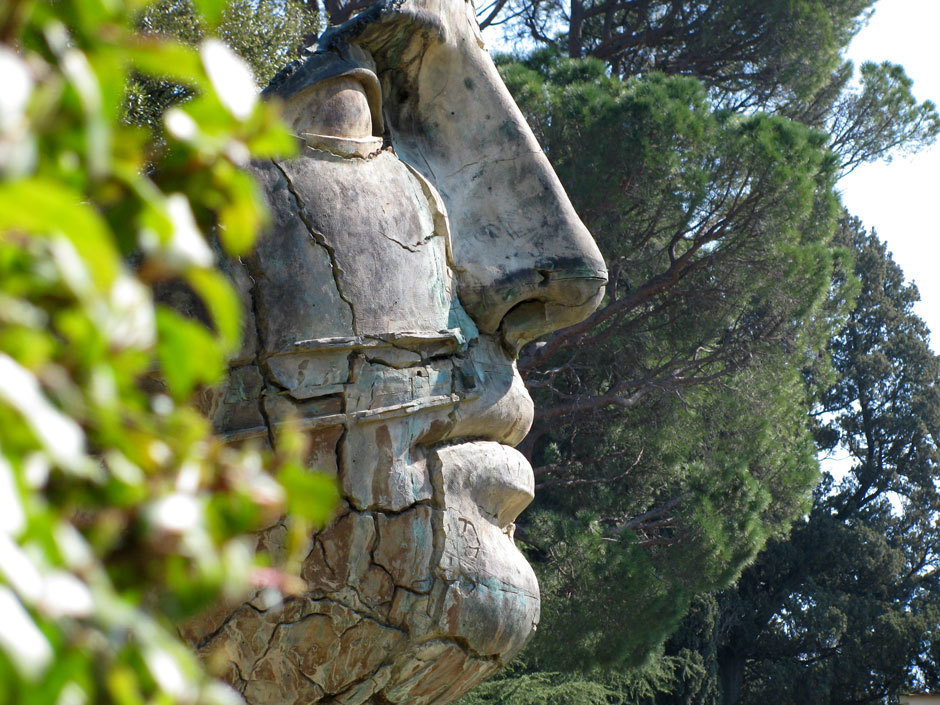Сады Боболи статуя голова
