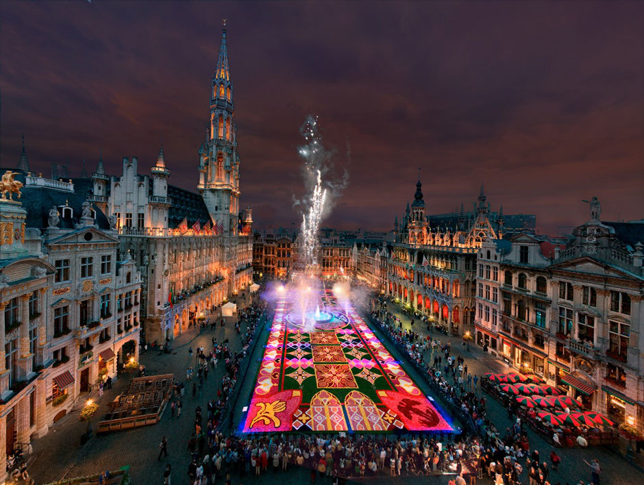 ковер из цветов в Брюсселе (4)