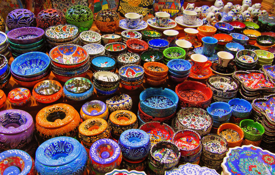 турецкая посуда на Египетском базаре