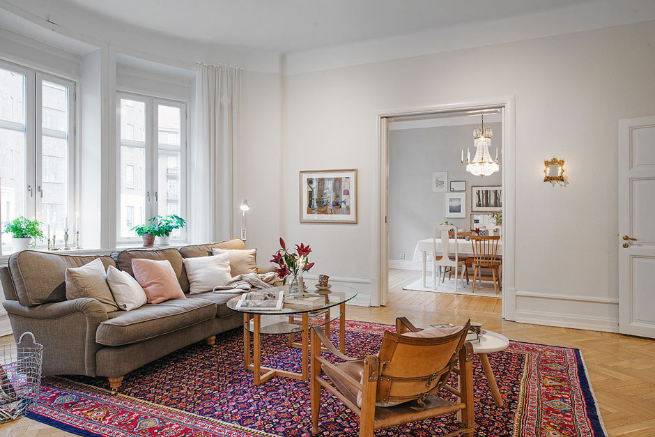 Дизайн интерьера пятикомнатной квартиры в Швеции