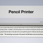 Концепт необычного принтера Pencil Printer
