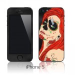 Стильная наклейка Sugar Skull на смартфоны Apple