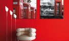 Лондонский стиль в интерьере. Красная телефонная будка в интерьере