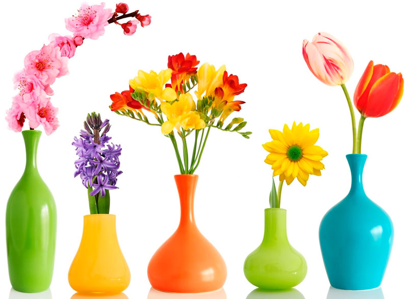 вазы с цветами