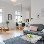Стильная двухкомнатная квартира в Гетеборге площадью 58 кв.м.